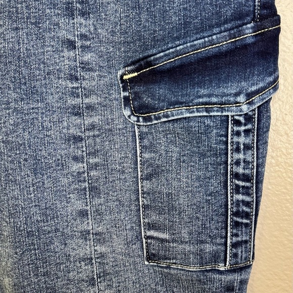 L’AGENCE Patton Skinny Cargo Jeans Solway Side Zip Mid Rise Moto Stretch - Picture 11 of 15